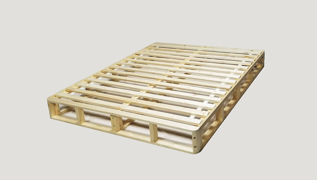 latex mattress wood foundation